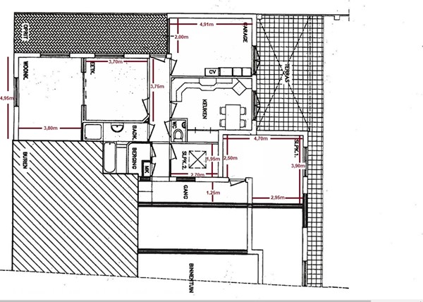 Floorplan - Rector Hendrixstraat 5, 6051 JK Maasbracht